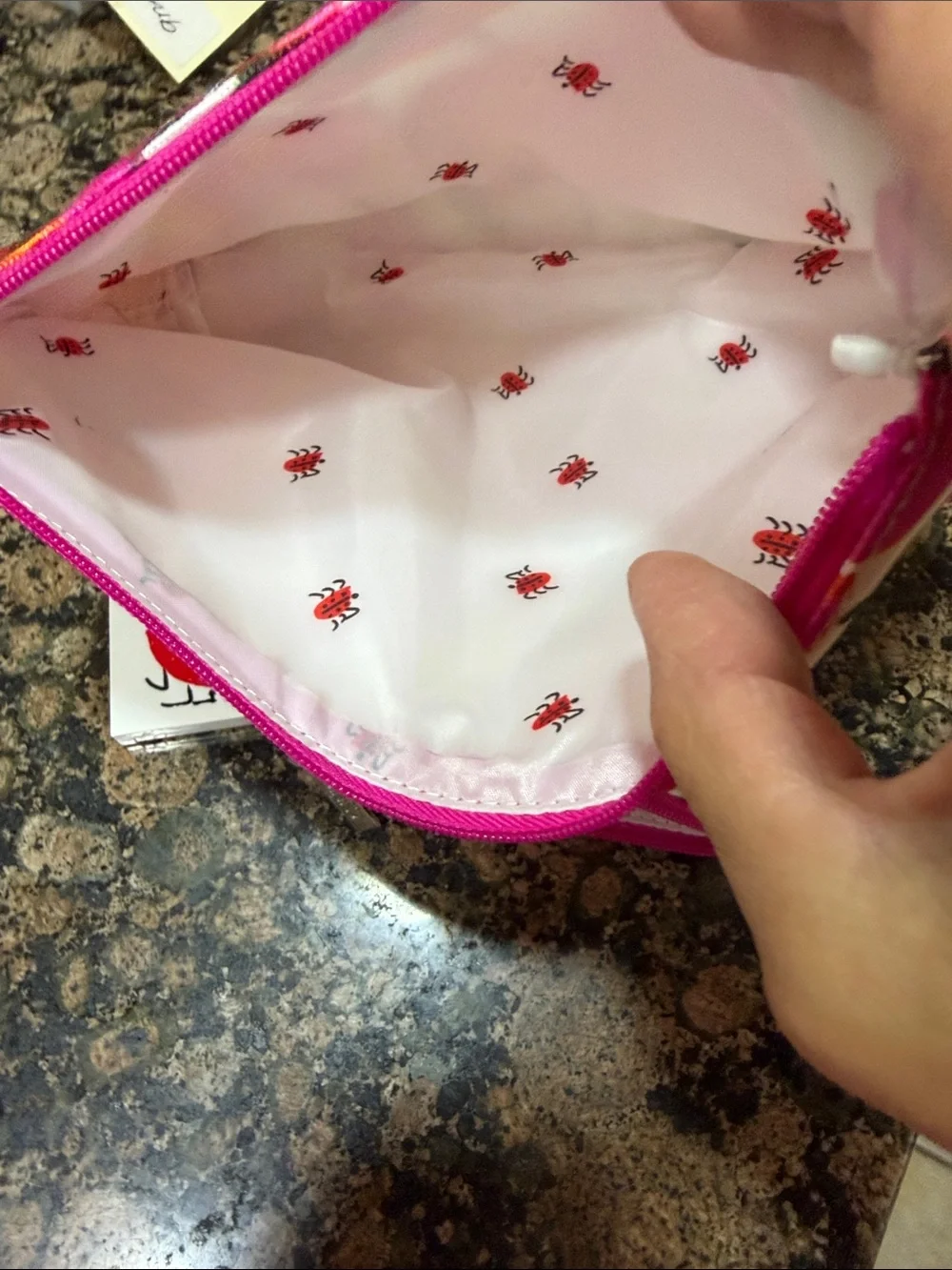 Clinique Vera Neumann Pink Floral & Watermelon Zip Pouch Set